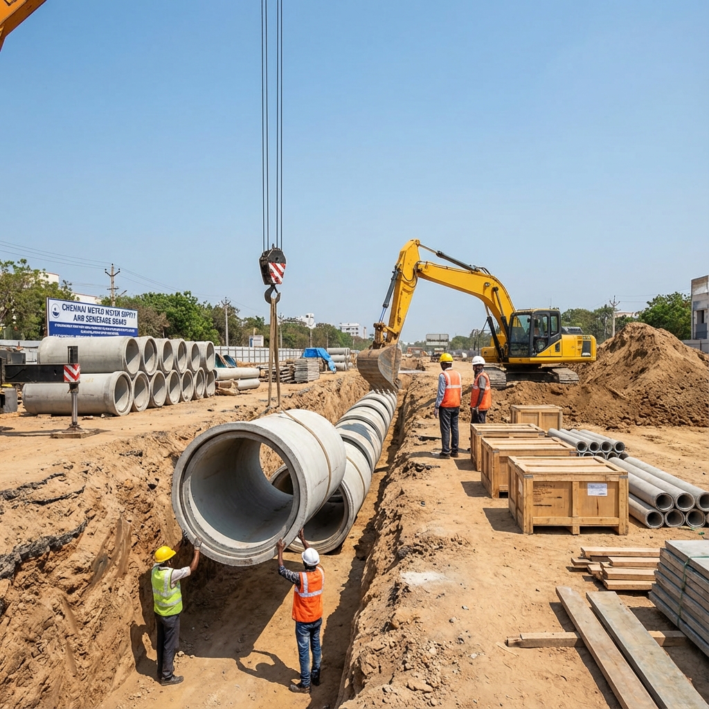 Drainage and pipeline work