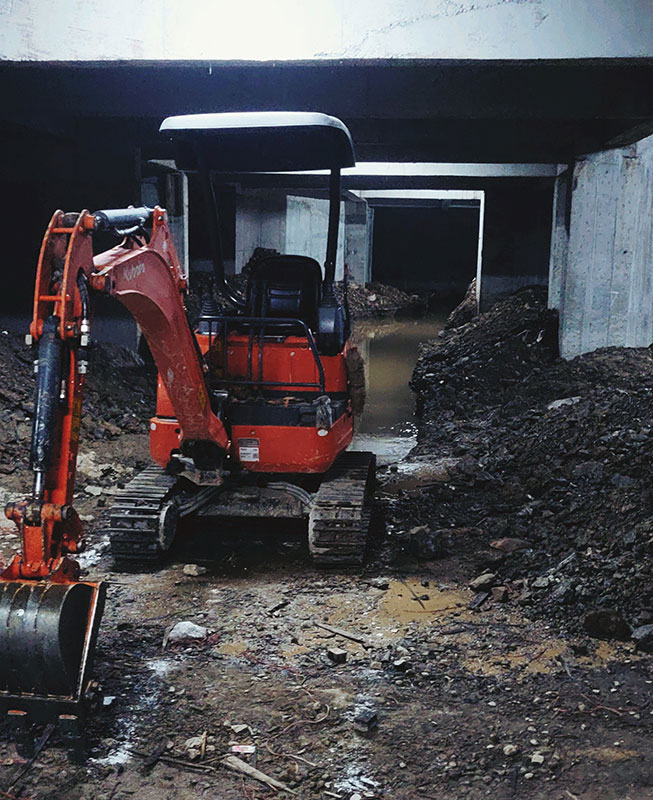 Mini excavator work 3