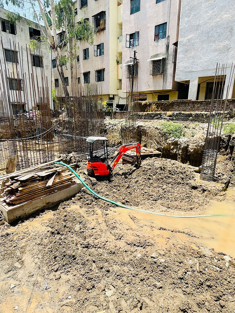 Foundation excavation