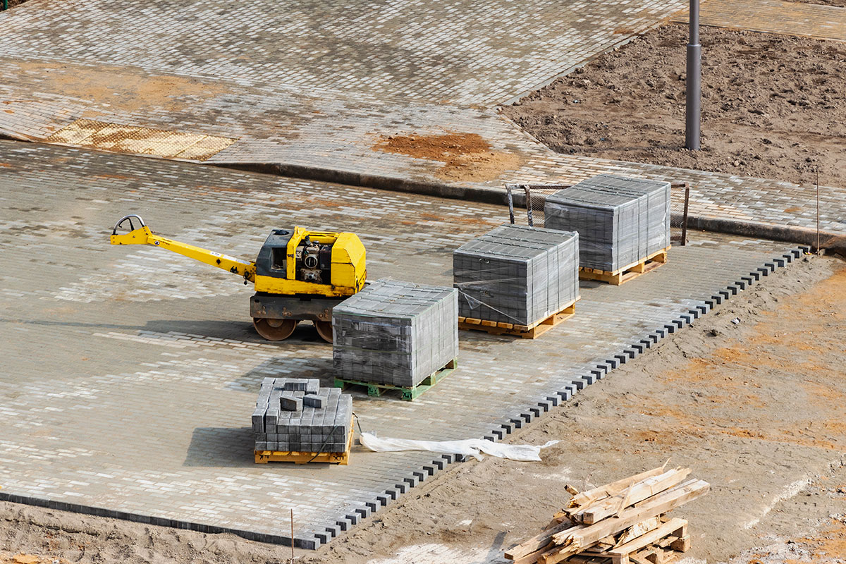 Paving work
